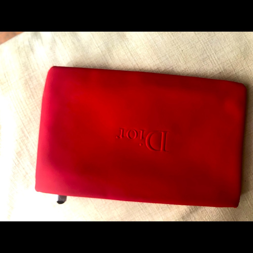 Christian Dior Red Makeup Bag New 🍒